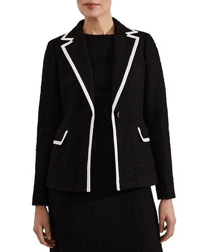 Cici Tipped Tweed Jacket