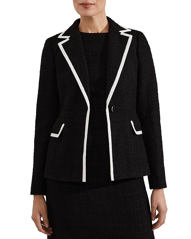 Hobbs London Cici Tipped Tweed Jacket