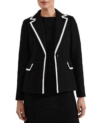 Hobbs London Cici Tipped Tweed Jacket