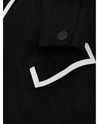 Cici Tipped Tweed Jacket