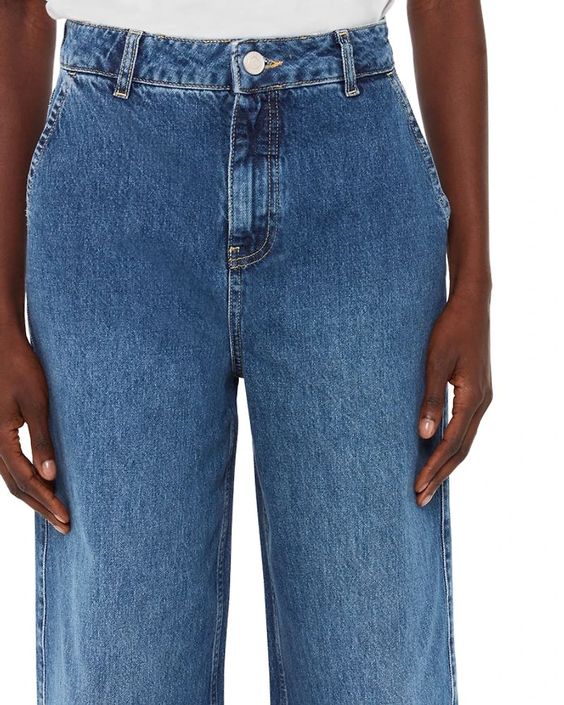 Wide Leg Boyfriend Jeans Denim