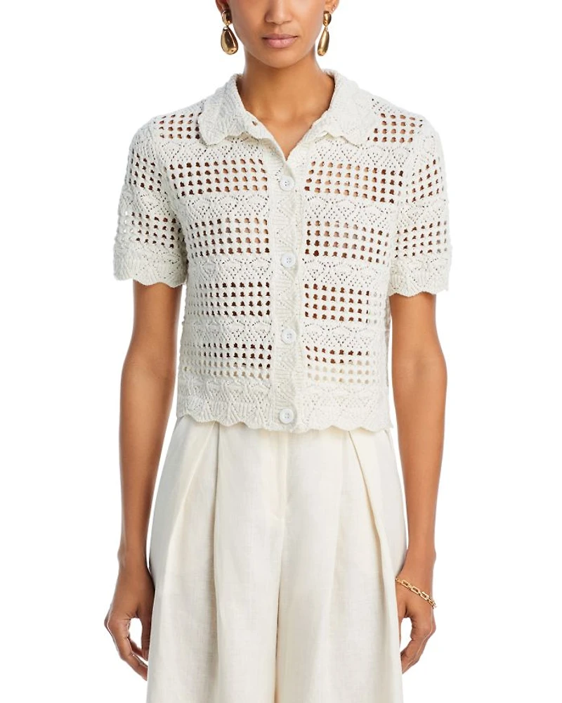 Crochet Knit Shirt