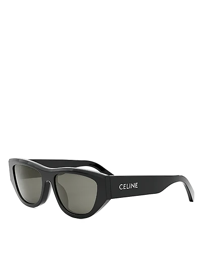 Celine Monochroms Cat Eye Sunglasses, 55mm