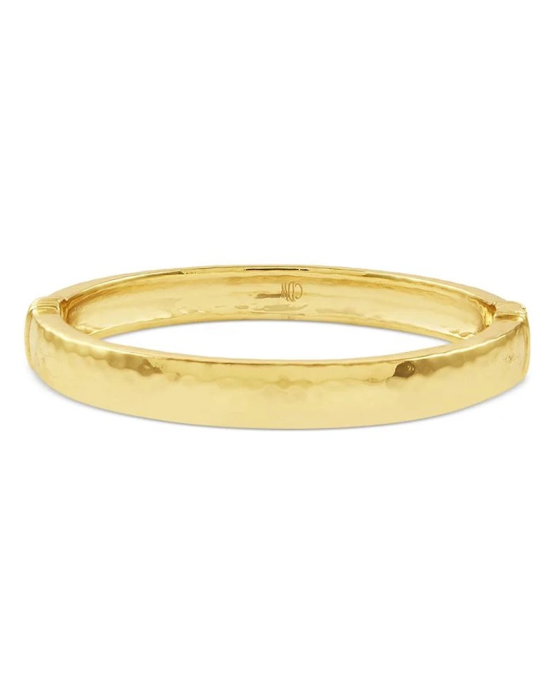 Cleopatra Hinged Bangle Bracelet in 18K Gold Plated