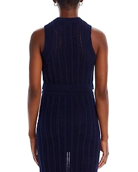 Jade Open Knit Sleeveless Top