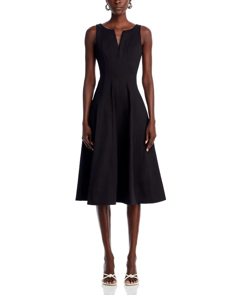 Paneled Midi Dress