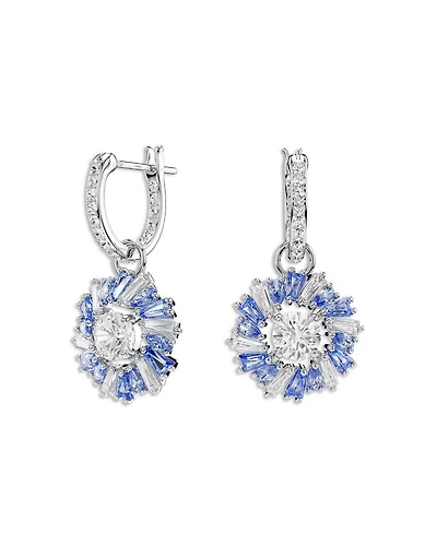 Idyllia Huggie Hoop Drop Earrings