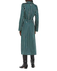 Striped Midi Shirt Dress
