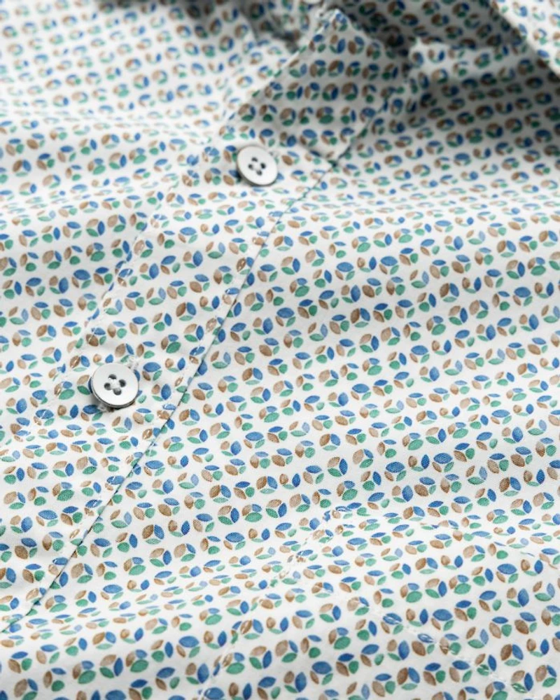 Underwood Printed Cotton Slim Fit Shirt