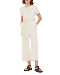 Whistles Alana Cotton Denim Jumpsuit