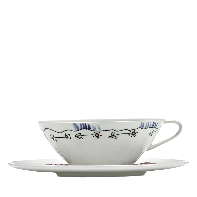 Serax Marni Anemone Milk Tea/Coffee Cup & Saucer