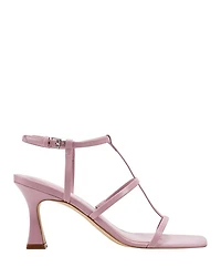 Women's Dennie Square Toe Strappy Mid Heel Sandals