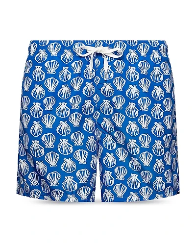 Eton Printed Drawstring 5 Swim Trunks