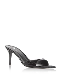 Women's Intriigo Croc Embossed High Heel Slide Sandals