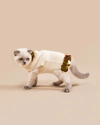 PETITE Cotton Pet Sweater with Gold Paillettes
