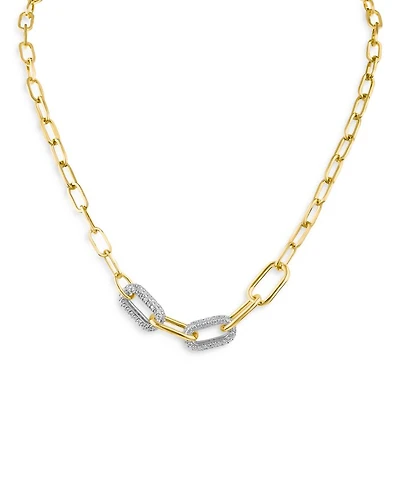 Pavé Chain Necklace, 17"
