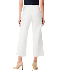 All Day Cropped Wide Leg Jeans Paper White