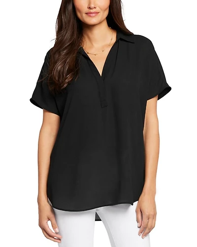 Becky Printed Short Sleeve Blouse