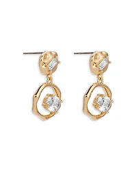 Organic Crystal Drop Earrings