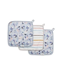 Loulou Lollipop Unisex Washcloths, 3 Piece Set