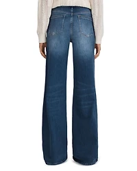 Ameria Wide Leg Jeans Mid Blue