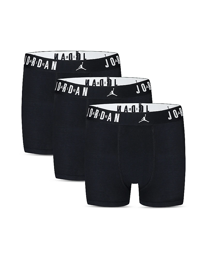 Jordan Boys' Flight Cotton Core Boxer Briefs, Pack of 3 - Big Kid