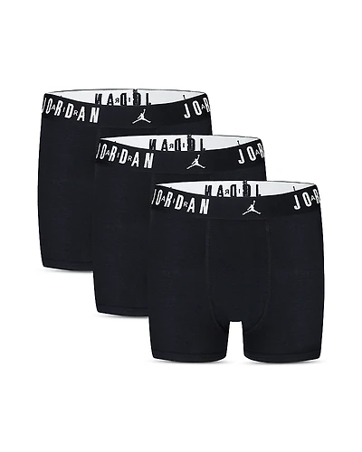 Jordan Boys' Flight Cotton Core Boxer Briefs, Pack of 3 - Big Kid