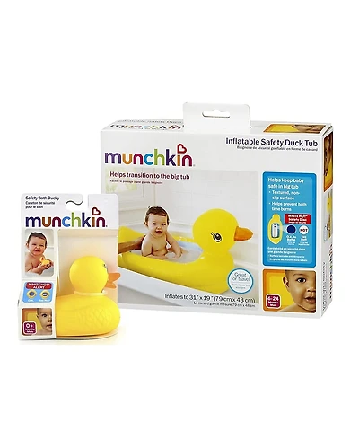 Munchkin White Hot Inflatable Safety Duck Tub and Bath Ducky Toy