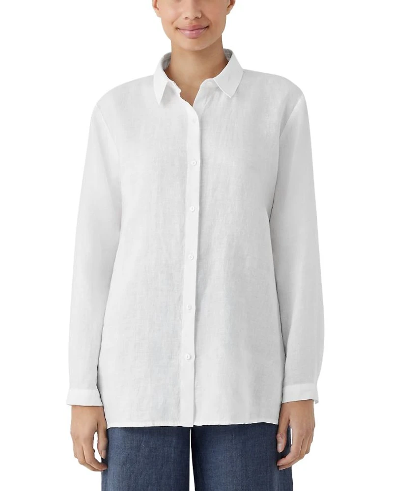 Linen Classic Collar Shirt