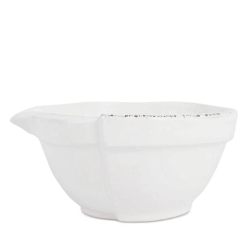 Lastra White Small Mixing Bowl