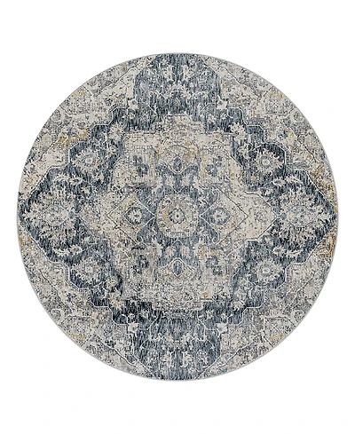 Livabliss Cardiff Cdf-2307 Round Area Rug, 7'10 x 7'10