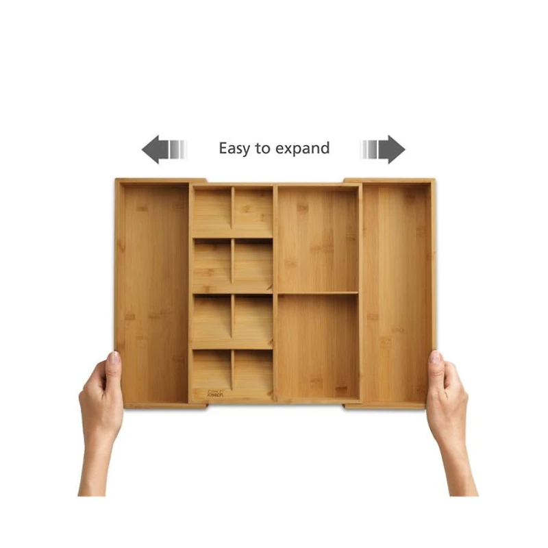 Bamboo Expandable Cutlery, Utensil & Gadget Organizer