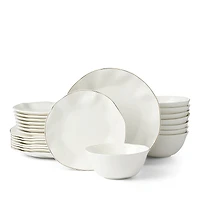 Lenox Blue Bay White 24-Piece Dinnerware Set