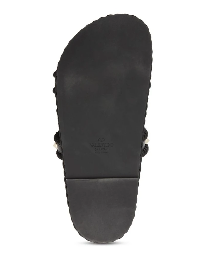 Women's Embellished Espadrille Slide Sandals