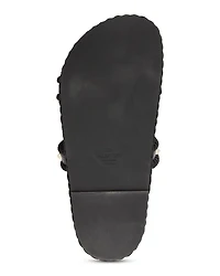 Women's Embellished Espadrille Slide Sandals