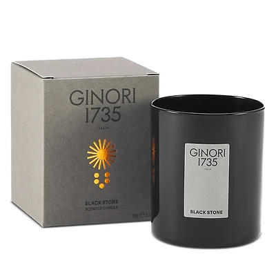 Ginori 1735 Lcdc Black Stone Candle Refill, 6.7 oz.