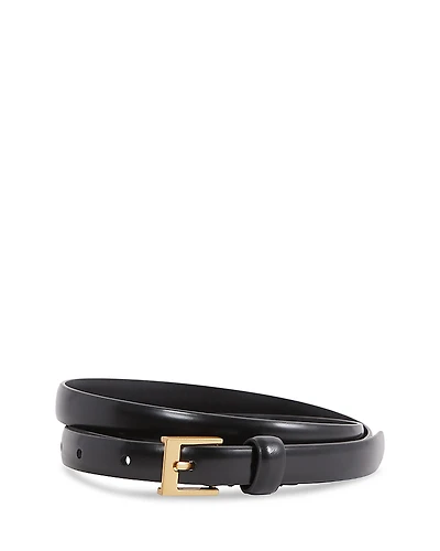 Reiss Women's Holly Skinny Waist Buckle Belt
