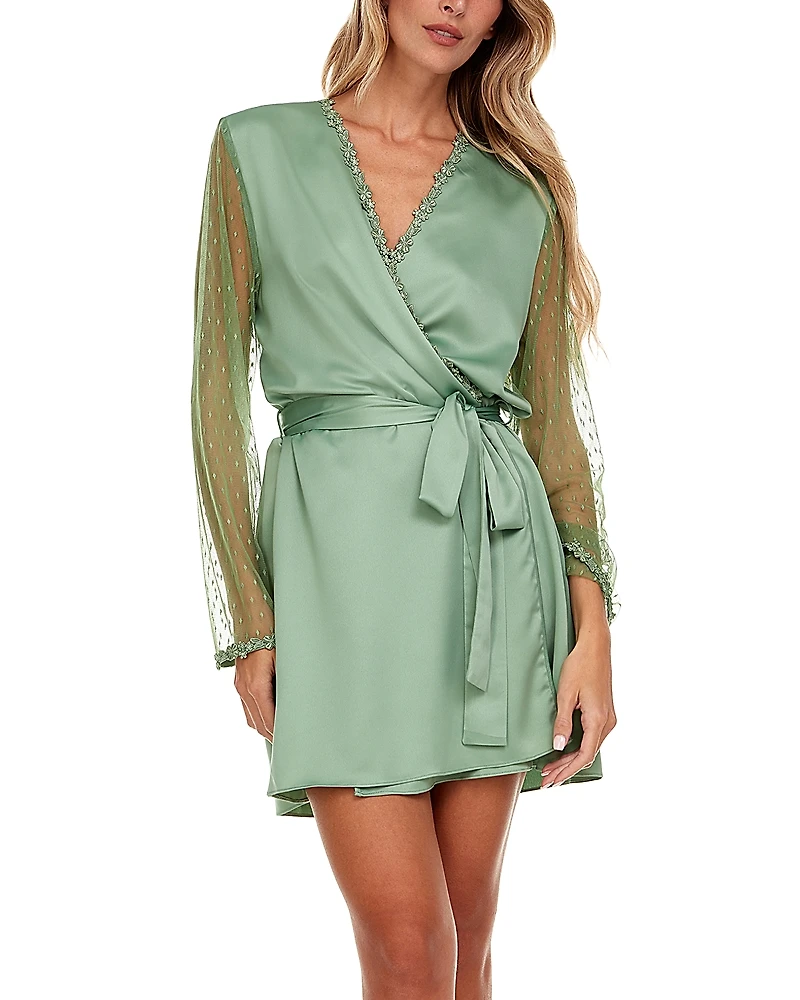 Flora Nikrooz Showstopper Charmeuse Cover-Up Robe