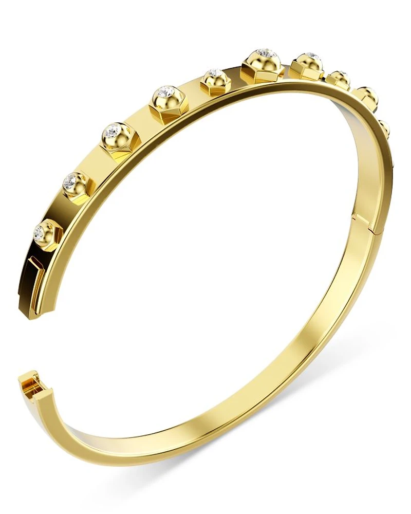 Numina Crystal Raised Bezel Bangle Bracelet