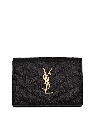 Saint Laurent Cassandre Matelasse Business Card Case