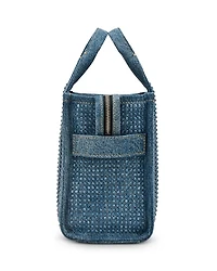 The Crystal Denim Small Tote Bag