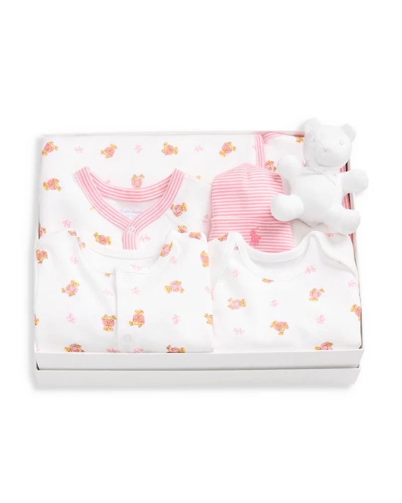 Girls' Polo Bear Cotton 7 Piece Gift Set - Baby