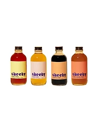 Cheeky Cocktails 4 Bottle Set (Honey, Agave, Espresso, Honey Ginger) - 4oz