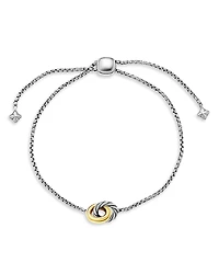 David Yurman 18K Yellow Gold & Sterling Silver Petite Cable Linked Bracelet