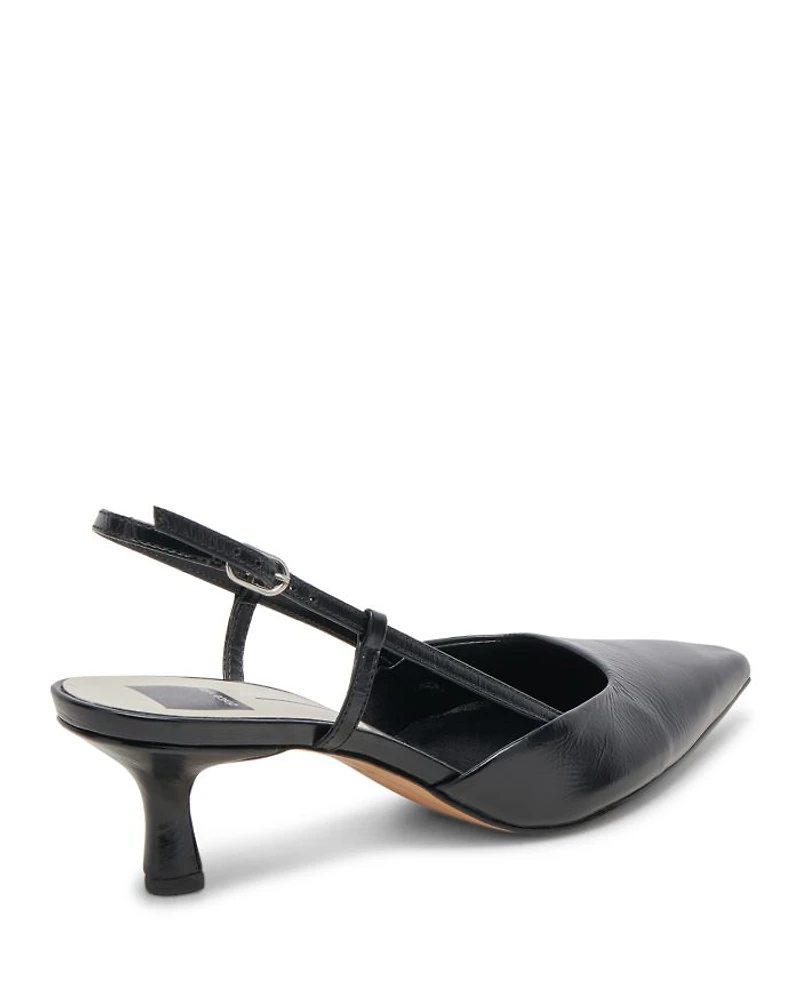 Women's Odela Pointed Toe Slip On Slingback Pumps