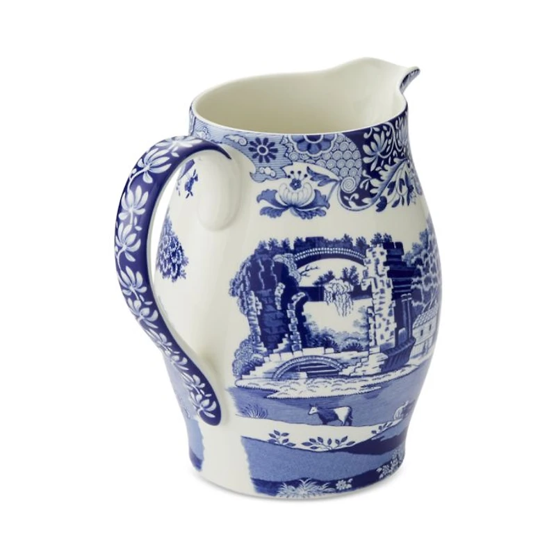 Blue Italian Liverpool Jug