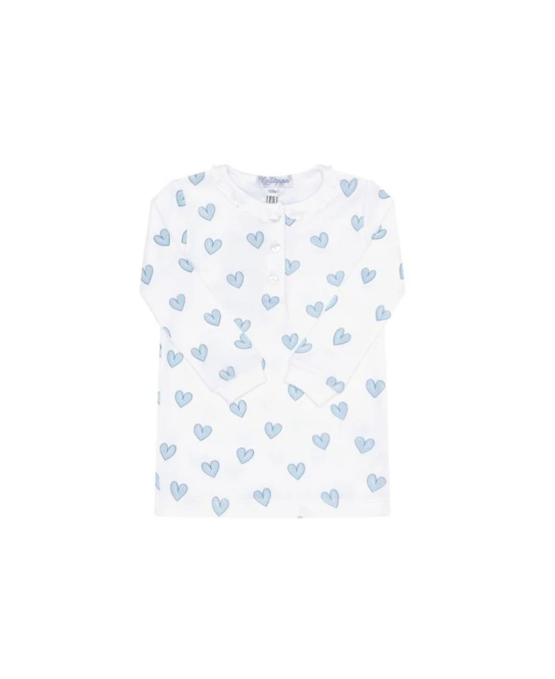 Girls' Pink Heart Print Pajama