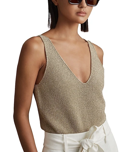 Reiss Mika Metallic Vest