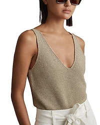 Reiss Mika Metallic Vest