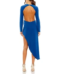 Open Back Asymmetrical Jersey Dress